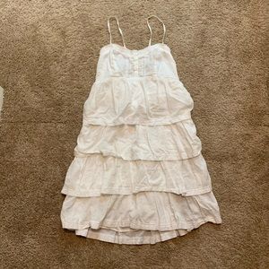 Layered White Crossback Dress